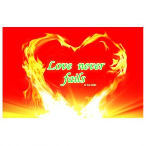 Heart Love Hang Flag