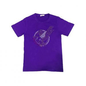 Arise Eagle Gold Stamping T-shirt (Purple)