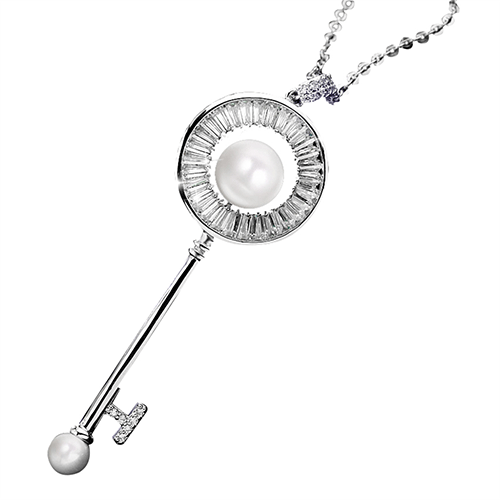 Pearl Key Necklace - Image 3