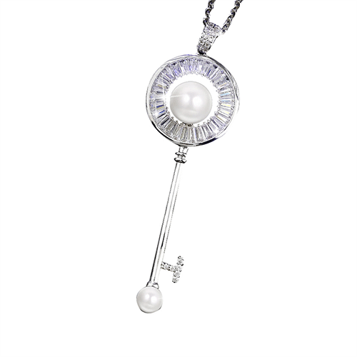 Pearl Key Necklace - Image 4