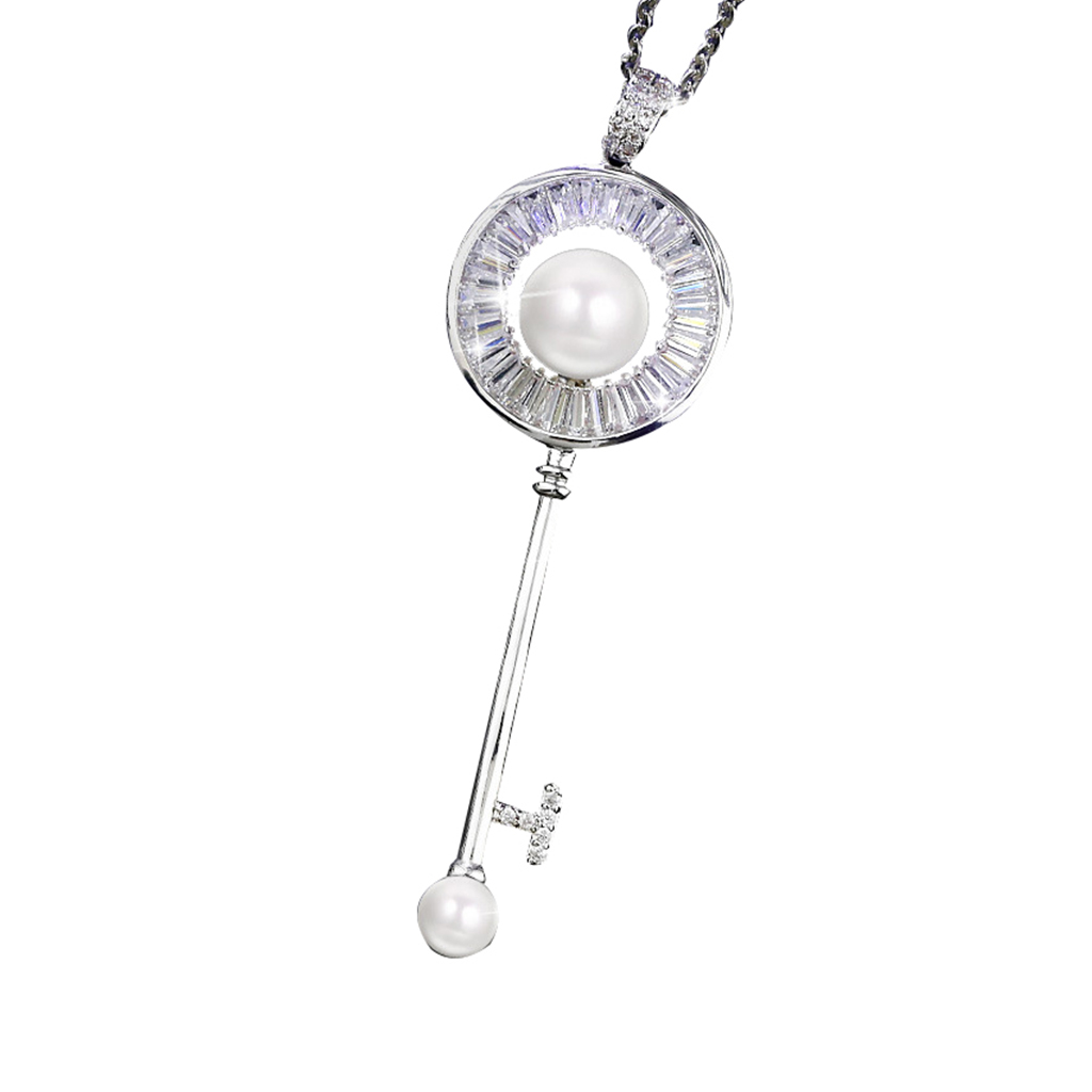 Pearl Key Necklace - Image 2