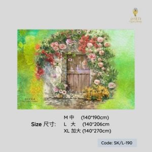 Heavenly Garden Silk Flag